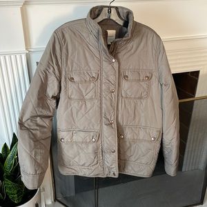 Treasure and Bond sherpa lined quilted green jacket Large